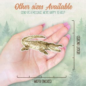 Crocodile sticker, Waterproof vinyl decal, Animal lover gifts - SoulFamiliar