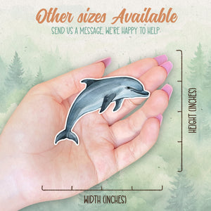 Dolphin sticker, Waterproof vinyl decal, Animal lover gifts - SoulFamiliar