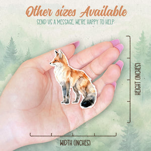Fox sticker, Waterproof vinyl decal, Animal lover gifts - SoulFamiliar