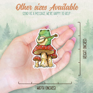 Frog sticker, Waterproof vinyl decal, Animal lover gifts - SoulFamiliar
