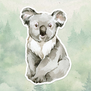 Koala sticker, Waterproof vinyl decal, Animal lover gifts - SoulFamiliar