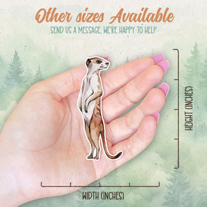 Meerkat sticker, Waterproof vinyl decal, Animal lover gifts - SoulFamiliar