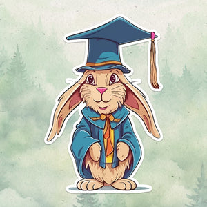 Hare sticker, Waterproof vinyl decal, Rabbit sticker - SoulFamiliar