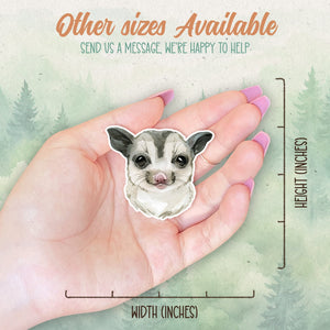 Sugar glider sticker, Waterproof vinyl decal, Animal lover gifts - SoulFamiliar