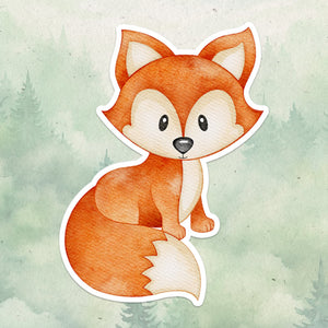 Fox sticker, Waterproof vinyl decal, Animal lover gifts - SoulFamiliar