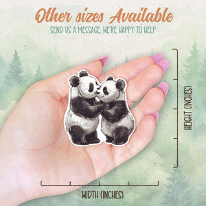 Panda sticker, Waterproof vinyl decal, Animal lover gifts - SoulFamiliar