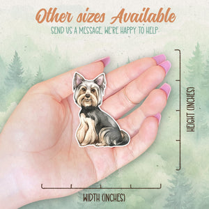 Yorkshire terrier sticker, Waterproof vinyl decal, Dog sticker - SoulFamiliar