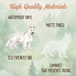 Swiss shepherd sticker, Waterproof vinyl decal, Dog sticker - SoulFamiliar