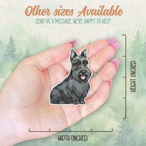 Scottish Terrier sticker, Waterproof vinyl decal, Dog sticker - SoulFamiliar