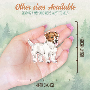 Jack Russel Terrier sticker, Waterproof vinyl decal, Dog sticker - SoulFamiliar