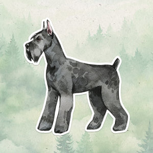 Giant Schnauzer sticker, Waterproof vinyl decal, Dog sticker - SoulFamiliar