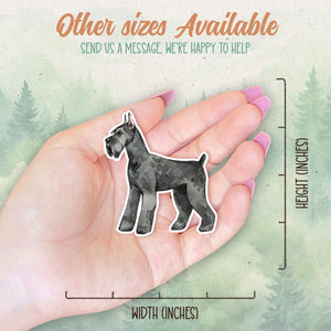 Giant Schnauzer sticker, Waterproof vinyl decal, Dog sticker - SoulFamiliar