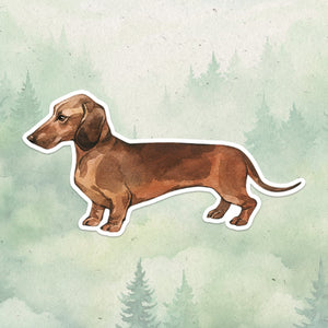 Dachshund sticker, Waterproof vinyl decal, Dog sticker - SoulFamiliar