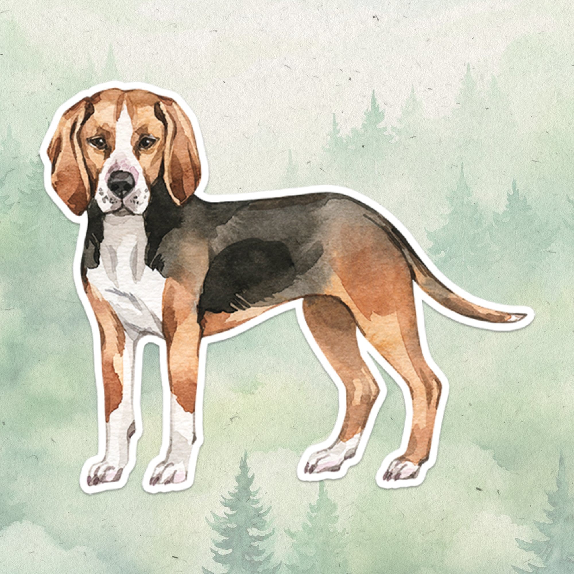 Hamilton Hound sticker, Waterproof vinyl decal, Dog sticker - SoulFamiliar