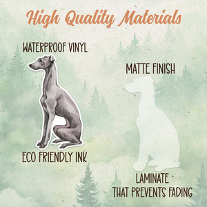 Italian Greyhound sticker, Waterproof vinyl decal, Dog sticker - SoulFamiliar