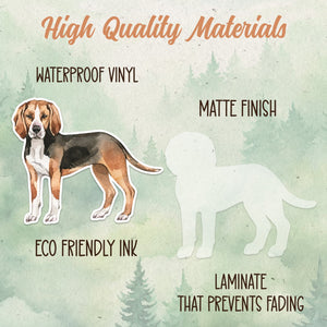 Hamilton Hound sticker, Waterproof vinyl decal, Dog sticker - SoulFamiliar