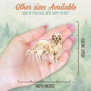 Golden Retriever sticker, Waterproof vinyl decal, Dog sticker - SoulFamiliar