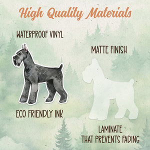 Giant Schnauzer sticker, Waterproof vinyl decal, Dog sticker - SoulFamiliar