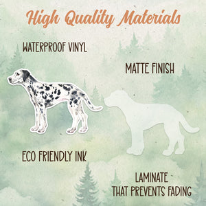 Dalmation sticker, Waterproof vinyl decal, Dog sticker - SoulFamiliar