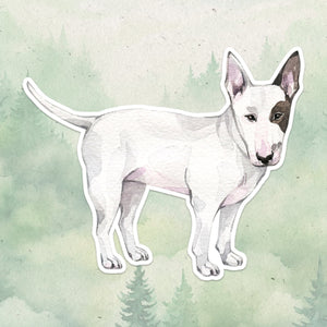Bull Terrier sticker, Waterproof vinyl decal, Dog sticker - SoulFamiliar