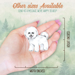 Bichon sticker, Waterproof vinyl decal, Dog sticker - SoulFamiliar