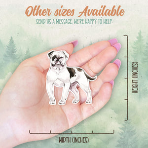 American Bulldog sticker, Waterproof vinyl decal, Dog sticker - SoulFamiliar