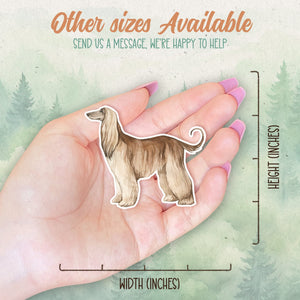 Afghan Hound sticker, Waterproof vinyl decal, Dog sticker - SoulFamiliar