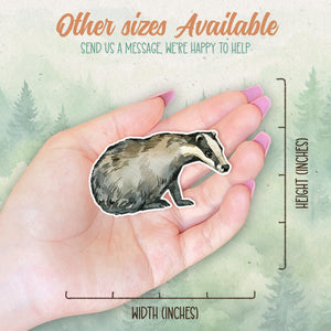 Badger sticker, Waterproof vinyl decal, Animal lover gifts - SoulFamiliar