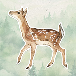 Roe deer sticker, Waterproof vinyl decal, Deer sticker - SoulFamiliar