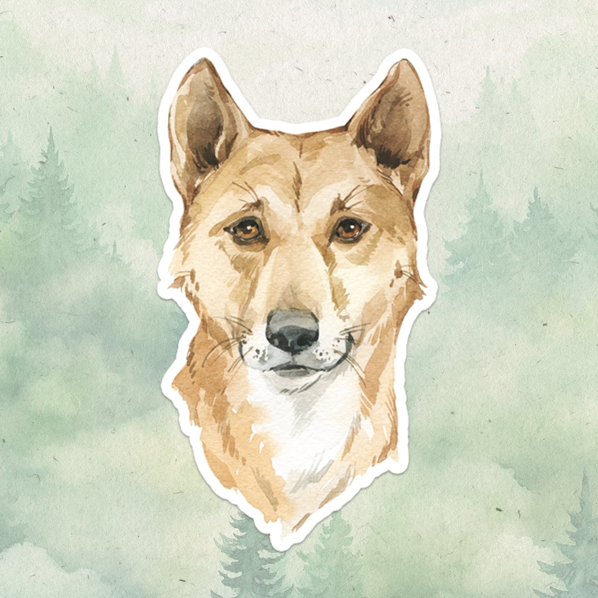 Dingo sticker, Waterproof vinyl decal, Animal lover gifts - SoulFamiliar