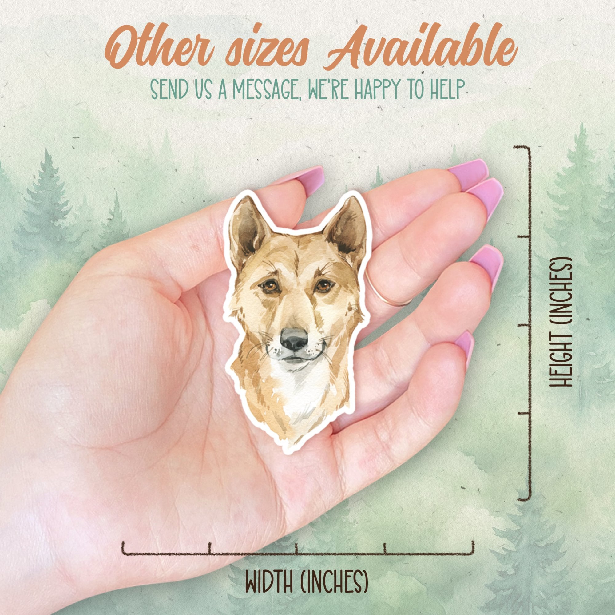 Dingo sticker, Waterproof vinyl decal, Animal lover gifts - SoulFamiliar