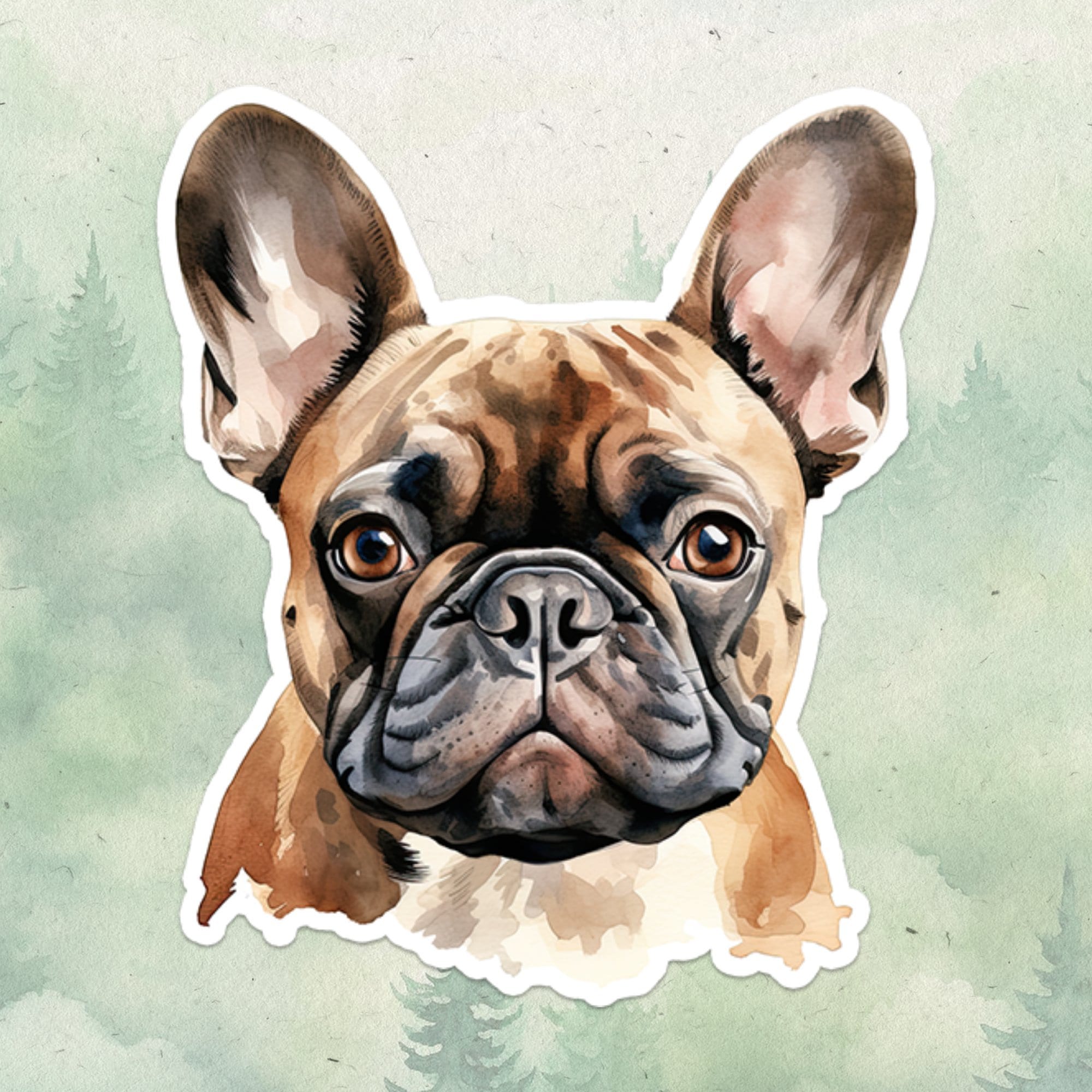 French bulldog sticker, Waterproof vinyl decal, Dog sticker - SoulFamiliar