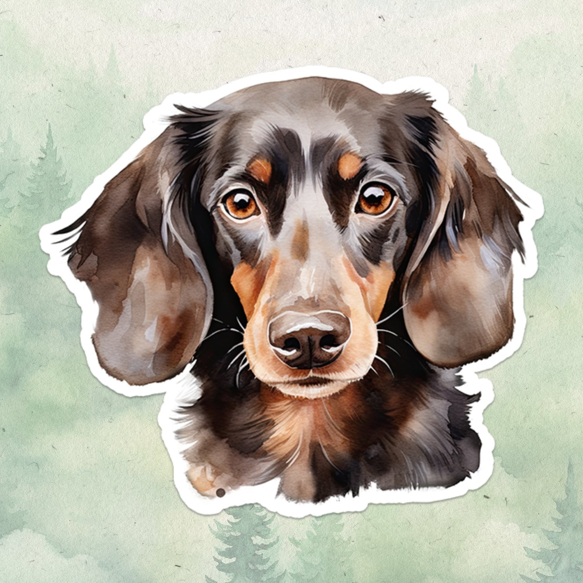 Dachshund sticker, Waterproof vinyl decal, Dog sticker - SoulFamiliar