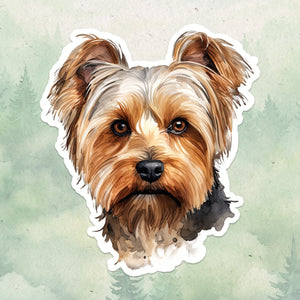 Yorkshire terrier sticker, Waterproof vinyl decal, Dog sticker - SoulFamiliar