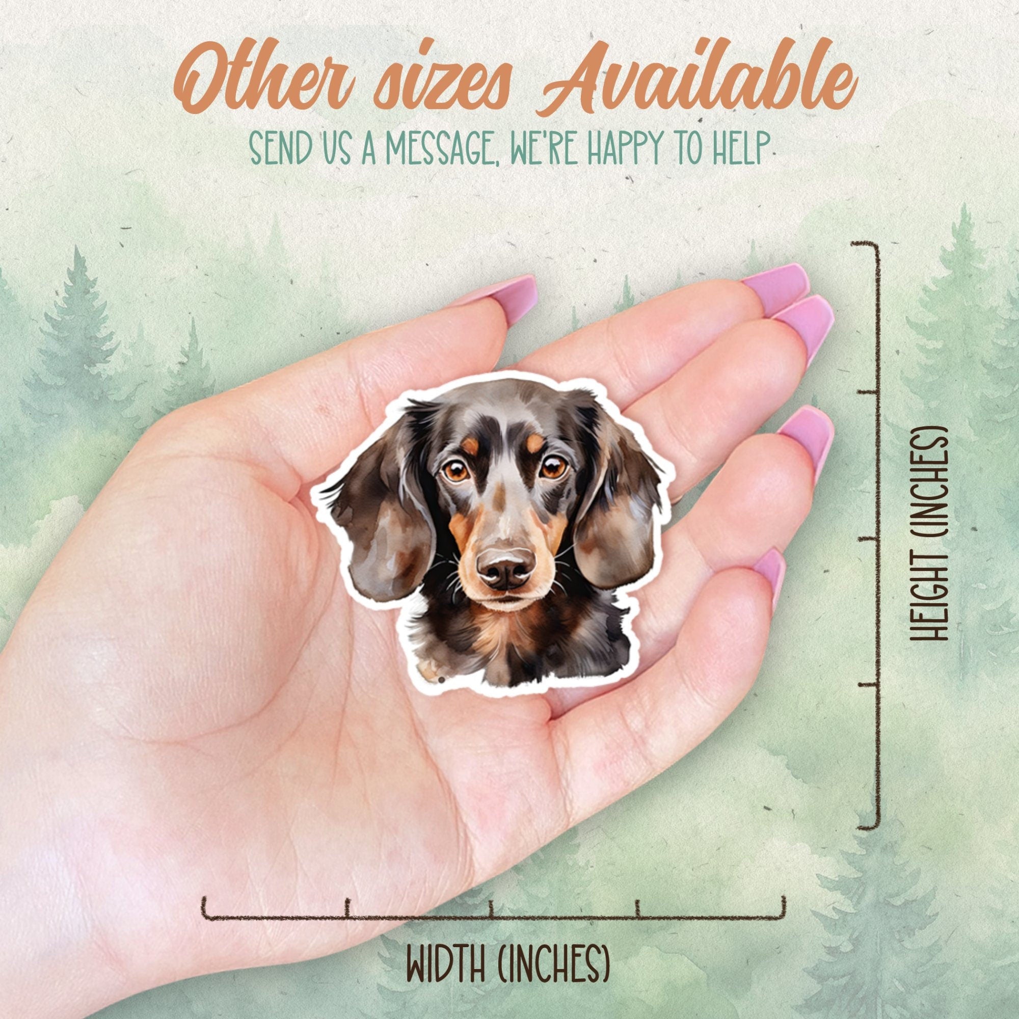 Dachshund sticker, Waterproof vinyl decal, Dog sticker - SoulFamiliar