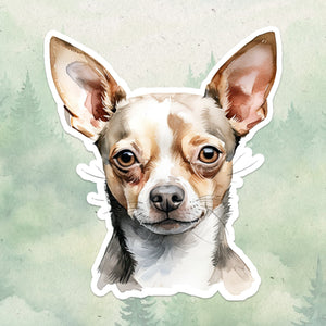 Chihuahua sticker, Waterproof vinyl decal, Dog sticker - SoulFamiliar