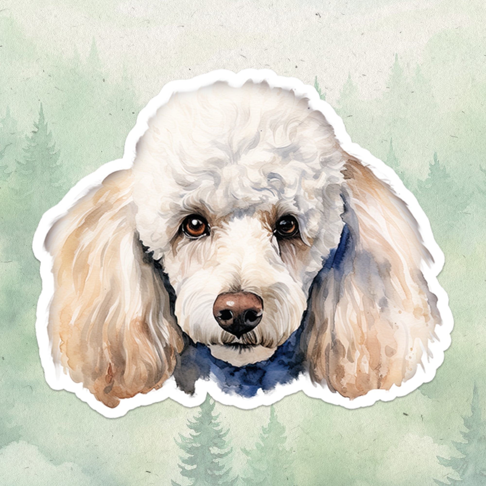 Poodle sticker, Waterproof vinyl decal, Dog sticker - SoulFamiliar