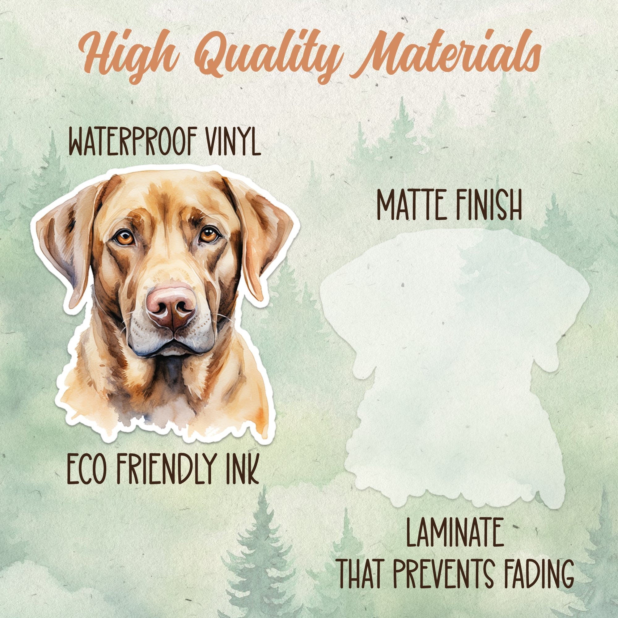 Labrador sticker, Waterproof vinyl decal, Dog sticker - SoulFamiliar