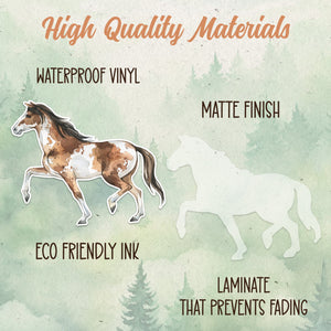 Mustang sticker, Waterproof vinyl decal, Horse sticker - SoulFamiliar