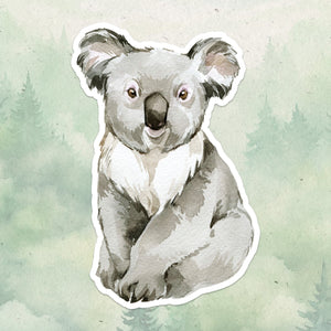 Koala sticker, Waterproof vinyl decal, Animal lover gifts - SoulFamiliar