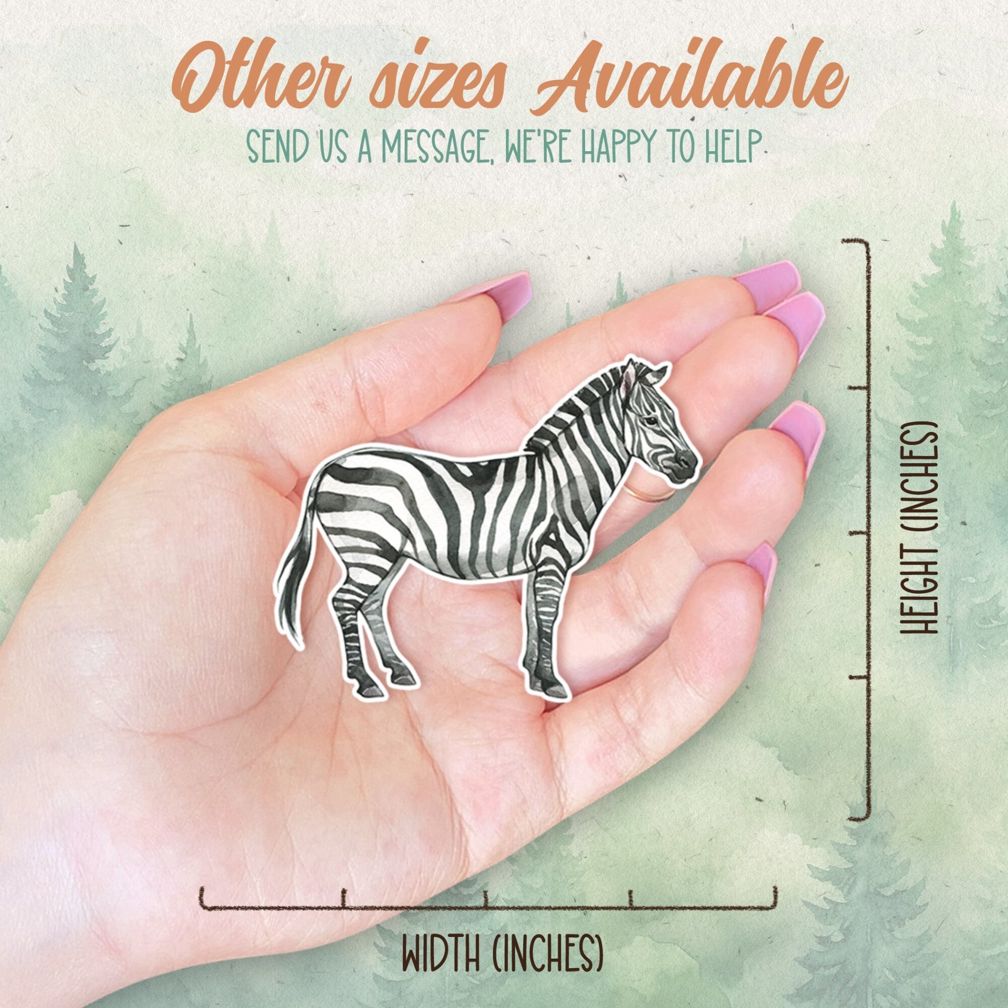 Zebra sticker, Waterproof vinyl decal, Animal lover gifts - SoulFamiliar