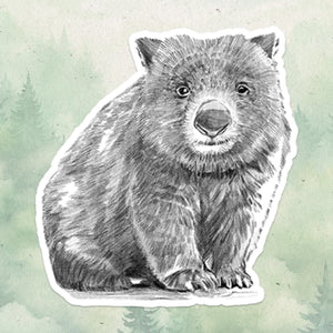 Wombat sticker, Waterproof vinyl decal, Animal lover gifts - SoulFamiliar