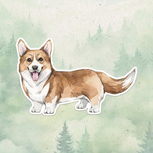 Corgi sticker, Waterproof vinyl decal, Dog sticker - SoulFamiliar