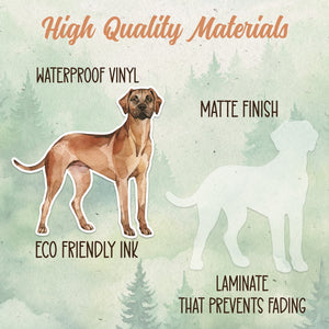 Rhodesian Ridgeback sticker, Waterproof vinyl decal, Dog sticker - SoulFamiliar