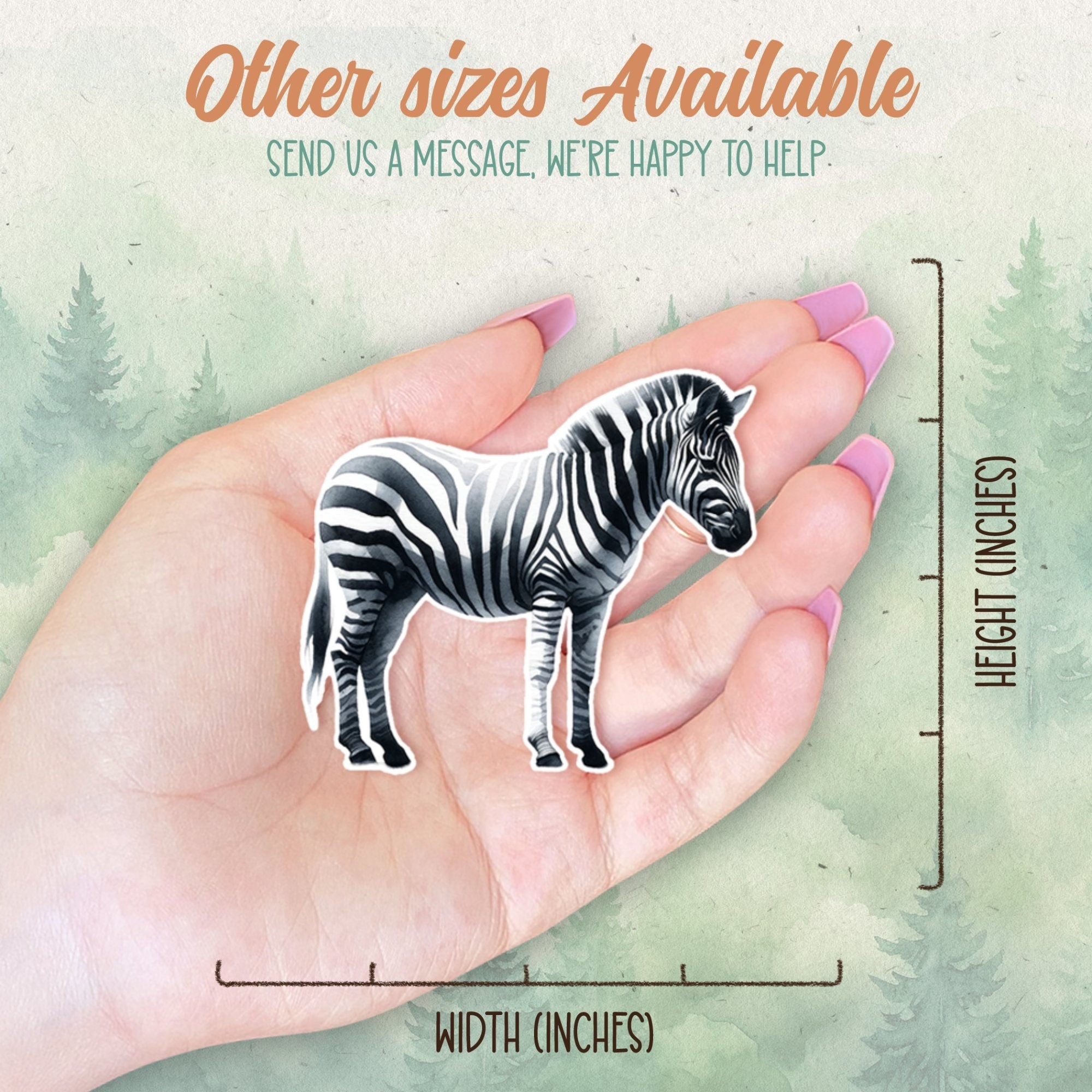 Zebra sticker, Waterproof vinyl decal, Animal lover gifts - SoulFamiliar