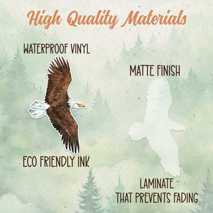 Eagle sticker, Waterproof vinyl decal, Bird sticker - SoulFamiliar