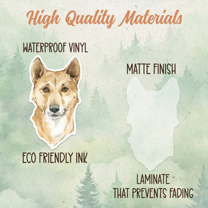 Dingo sticker, Waterproof vinyl decal, Animal lover gifts - SoulFamiliar