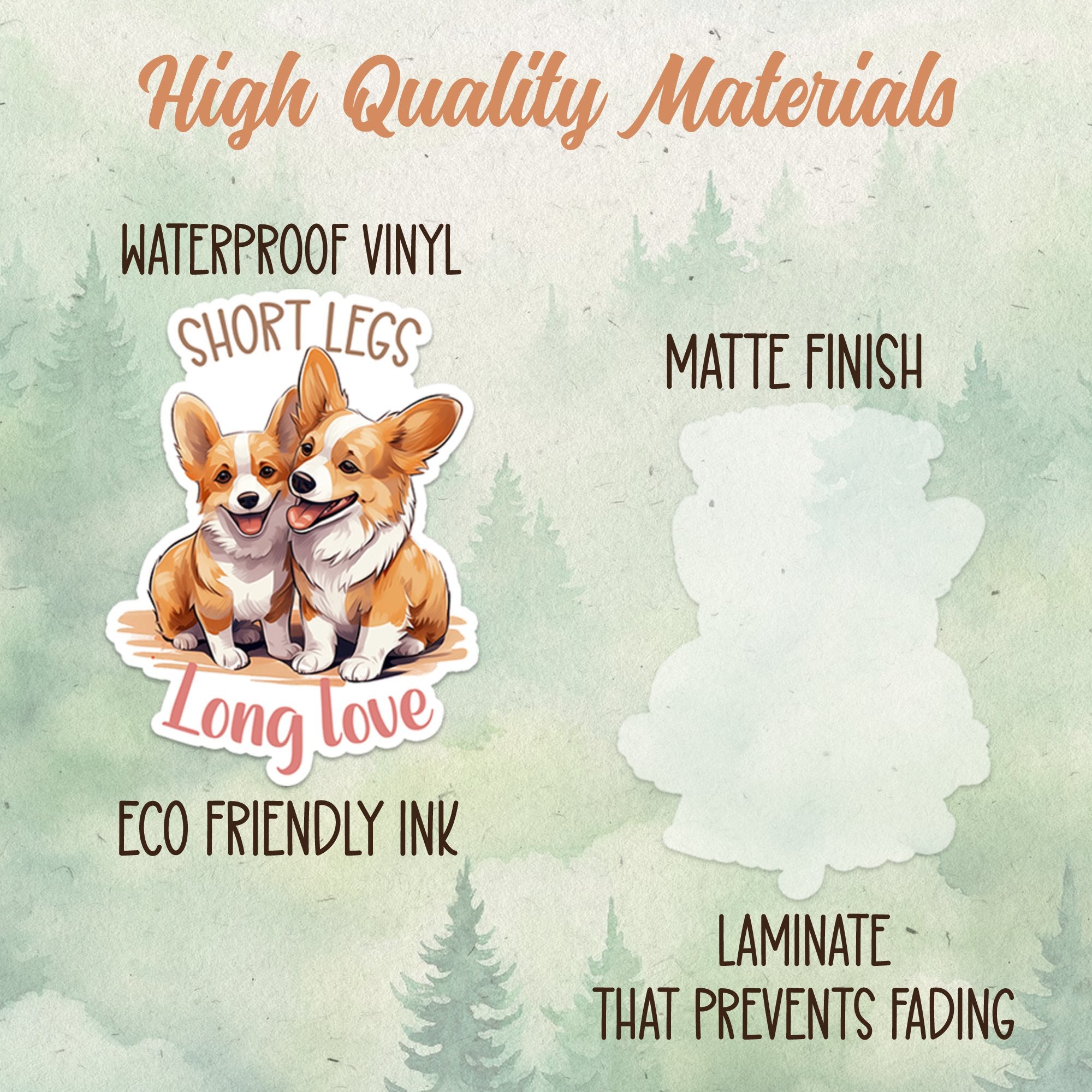 Corgi sticker, Waterproof vinyl decal, Dog sticker - SoulFamiliar