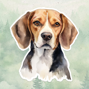 Beagle sticker, Waterproof vinyl decal, Dog sticker - SoulFamiliar