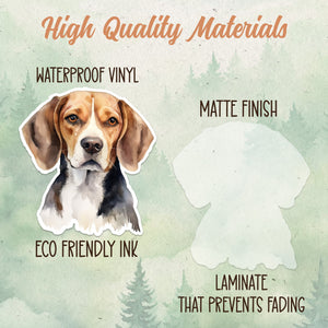 Beagle sticker, Waterproof vinyl decal, Dog sticker - SoulFamiliar